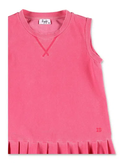 Il Gufo Flared Dress In Pink