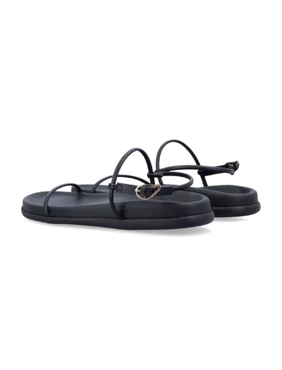 Ancient Greek Sandals Semystra Strappy Flat Sandals In Black
