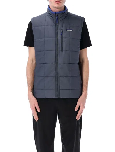 Patagonia Quilted Lightweight Sleeveless Vest Pockets In Blue