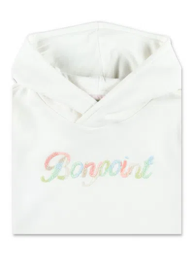 Bonpoint Hoodie Logo In White