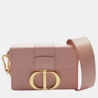Pre-owned Dior Pink Leather 30 Montaigne Box Bag