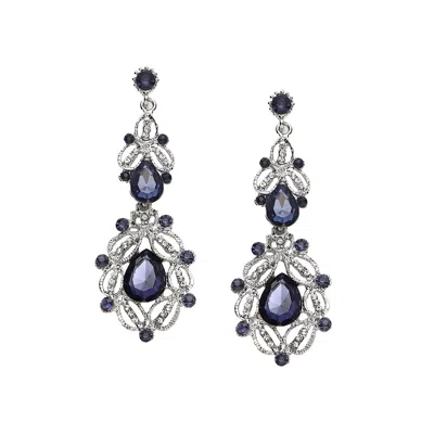 Sohi Women's Regal Drop Earrings In Brown