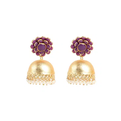 Sohi Women's The Zaria Drop Earrings In Gold