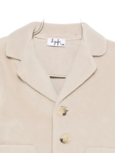 Il Gufo Single-breasted Blazer In Neutral