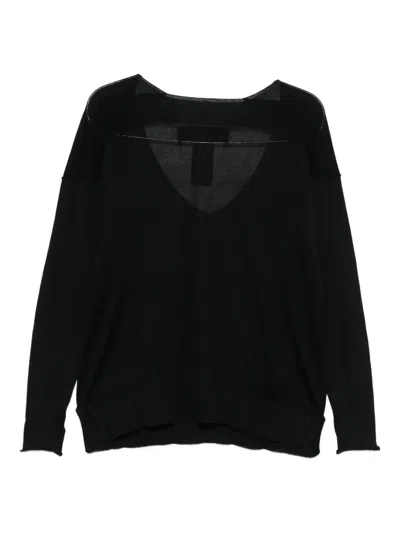 Isabel Benenato V Neck Sweater In Black