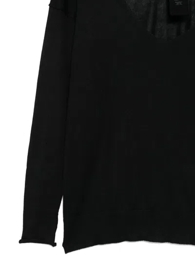 Isabel Benenato V Neck Sweater In Black