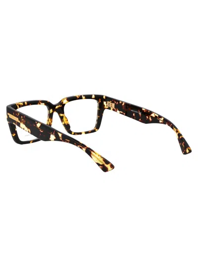 Bottega Veneta Havana Acetate Optical Glasses In Brown