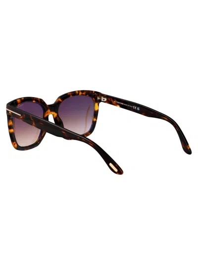 Tom Ford Geometric Frame Sunglasses In Multi