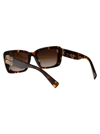 Miu Miu Havana Miele Acetate Sunglasses In Multi
