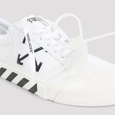Off-white Low-top Sneakers With Graphic Arrow Detailing In White