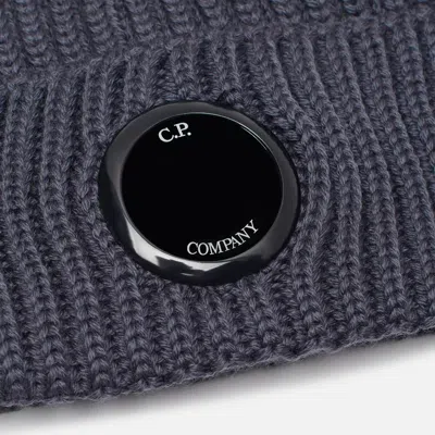 C.p. Company Logo Hat In Blue