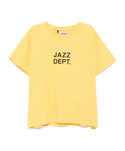 Gallery Dept. Short-sleeved T-shirt In Yellow
