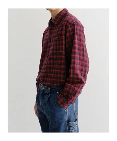 Dunst Checked Long-sleeved Shirt In Red