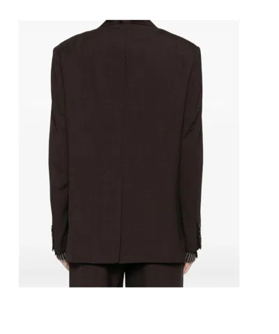 Low Classic Single-button Blazer In Brown