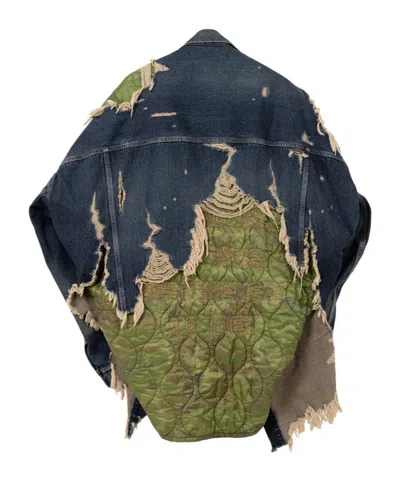 Miharayasuhiro Long-sleeved Denim Jacket In Blue