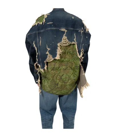 Miharayasuhiro Long-sleeved Denim Jacket In Blue