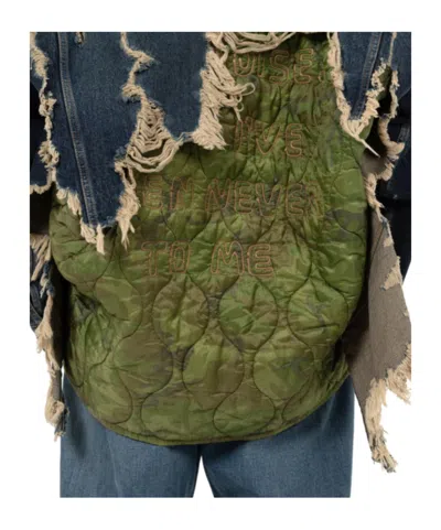 Miharayasuhiro Long-sleeved Denim Jacket In Blue