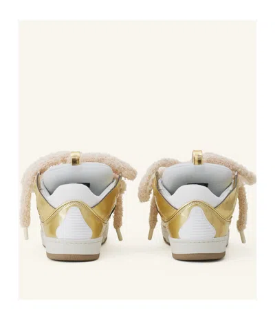 Lanvin Rope-lace Sneakers In Gold