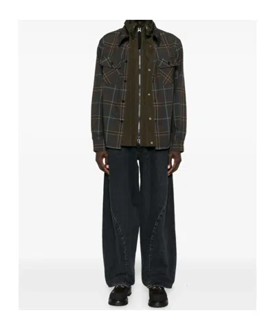 Agolde Denim Wide-leg Jeans In Black