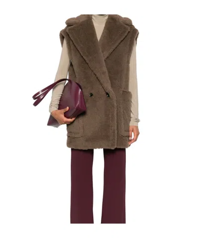 Max Mara Woman Brown Coats In Brown
