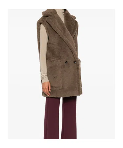 Max Mara Woman Brown Coats In Brown