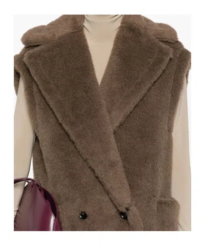 Max Mara Woman Brown Coats In Brown