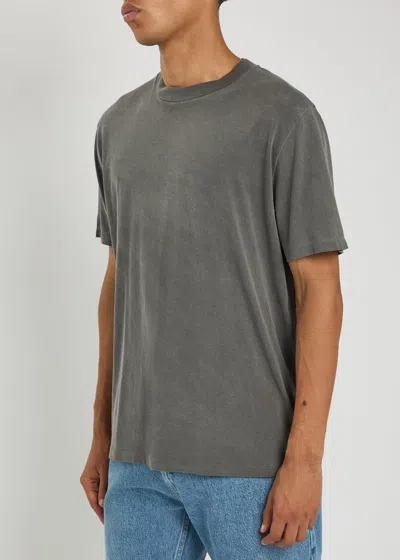 Our Legacy Mens Worn Black Boxy Short-sleeve Cotton-jersey T-shirt In Gray