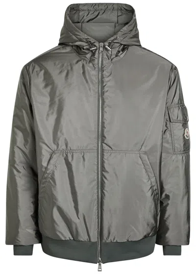 Moncler Poiliot Quilted Shell Jacket In Gray
