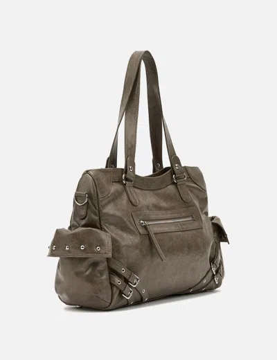 Deinet Stud Pocket Big Bag In Khaki