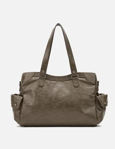 Deinet Stud Pocket Big Bag In Khaki