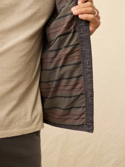 Faherty Lakeside Cpo Shirt In Gray