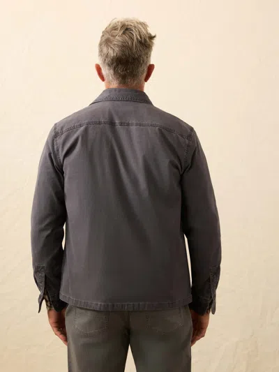 Faherty Lakeside Cpo Shirt In Gray