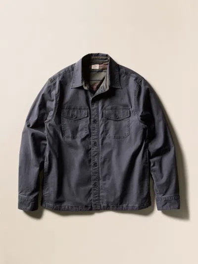 Faherty Lakeside Cpo Shirt In Gray