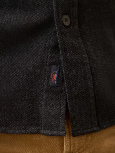 Faherty Heirloom Portuguese Flannel Shirt In Black