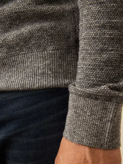 Faherty Jackson Crew Sweater In Gray