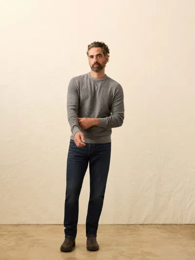 Faherty Jackson Crew Sweater In Gray