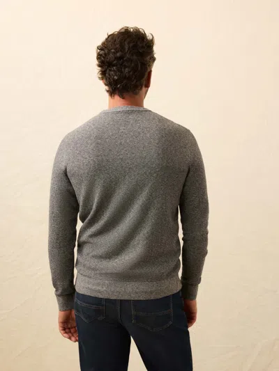 Faherty Jackson Crew Sweater In Gray