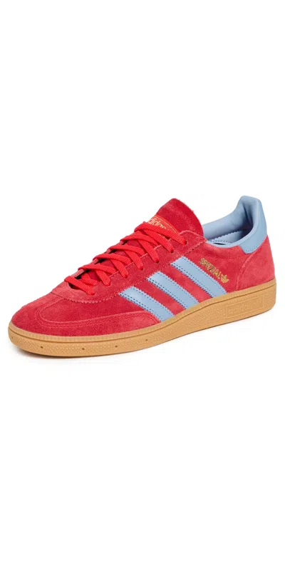 Adidas Originals Gazelle Indoor Velvet Low-top Sneakers In Red