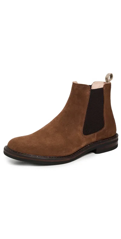 Astorflex Bitflex Suede Rubber Sole Chelsea Boots Havana In Brown