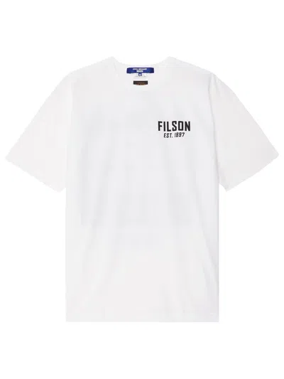 Junya Watanabe Comme Dg X Filson Graphic-print Cotton Jersey T-shirt In White