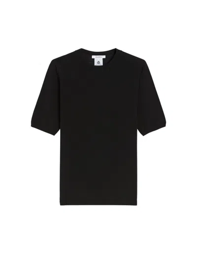 Max Mara Basic Wool Crew Neck Sweater In Black