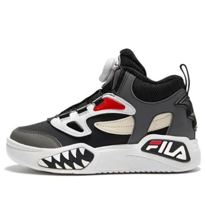 Fila (ps)  Lifestyle High-top Basketball Shoes 'grey Black' In Gray