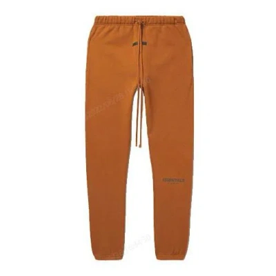 Essentials Drawstring Track Pants In Brown