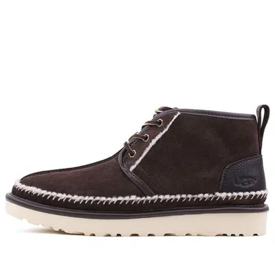 Ugg Neumel Stitch Fleece Lined Snow Boots Coffee In Brown