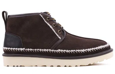 Ugg Neumel Stitch Fleece Lined Snow Boots Coffee In Brown