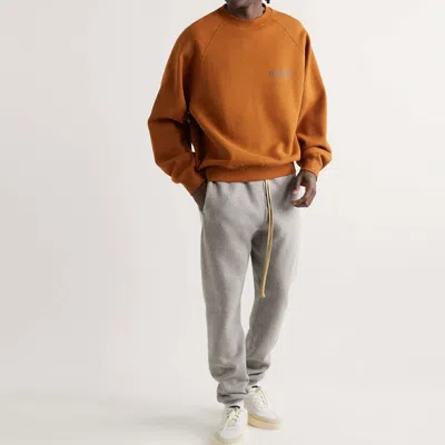 Essentials Crew-neck Sweatshirt In Orange