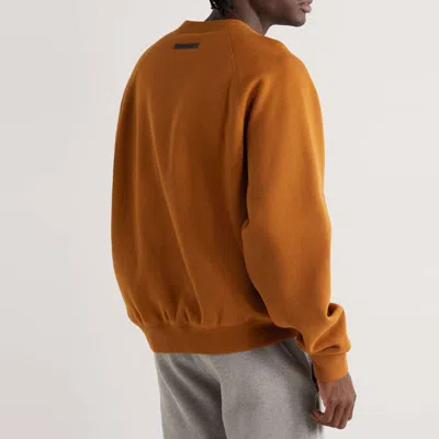 Essentials Crew-neck Sweatshirt In Orange