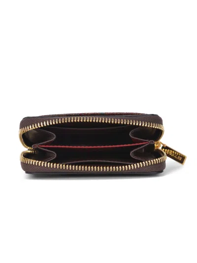 Etro Wallet In Coated Paisley Leather In Multi