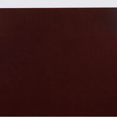 Max Mara Wool-cashmere Knitted Midi Skirt In Brown