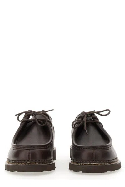 Paraboot Michael Round-toe Lace-up Shoes In Brown